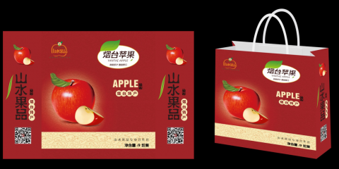 水果包装盒效果图